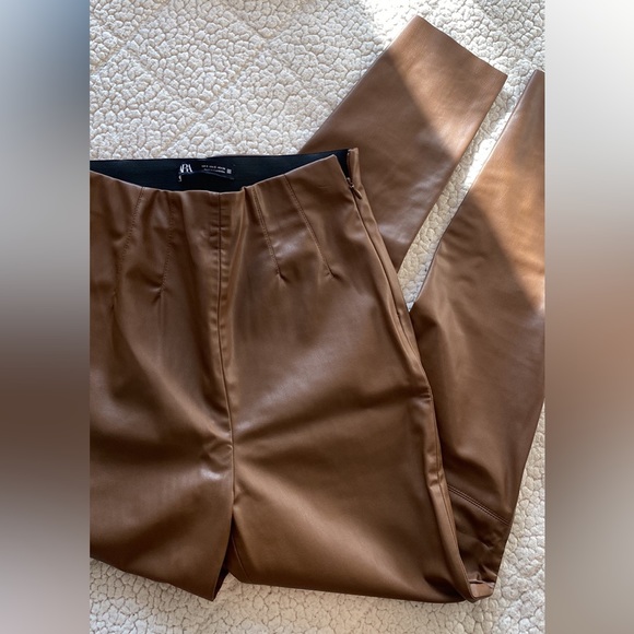 Zara Leather Pants - Picture 1 of 2